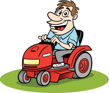 mowing clipart drawn