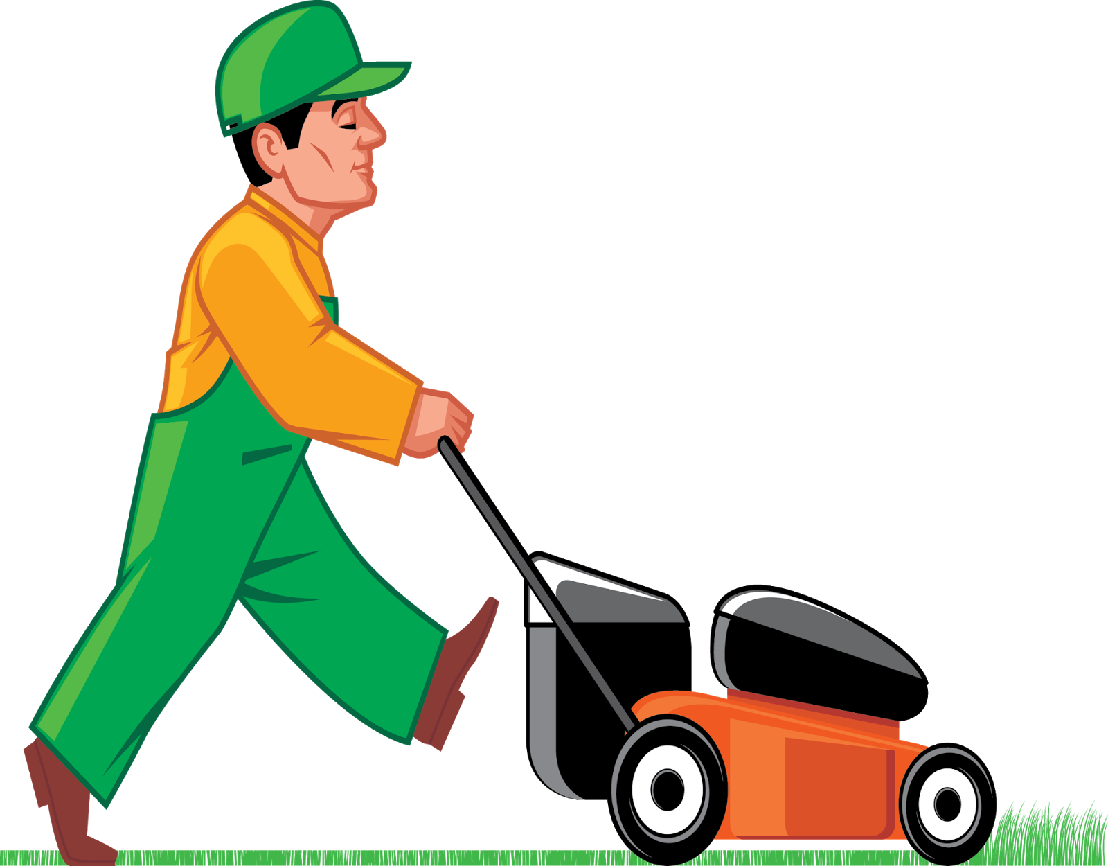 Mowing lawn equipment