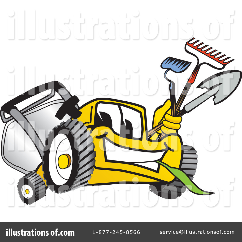 Mower illustration by toons. Mowing clipart lawn tractor