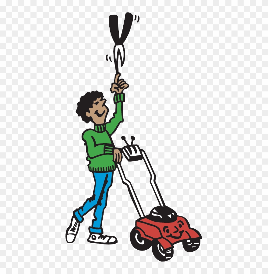 mowing clipart nice