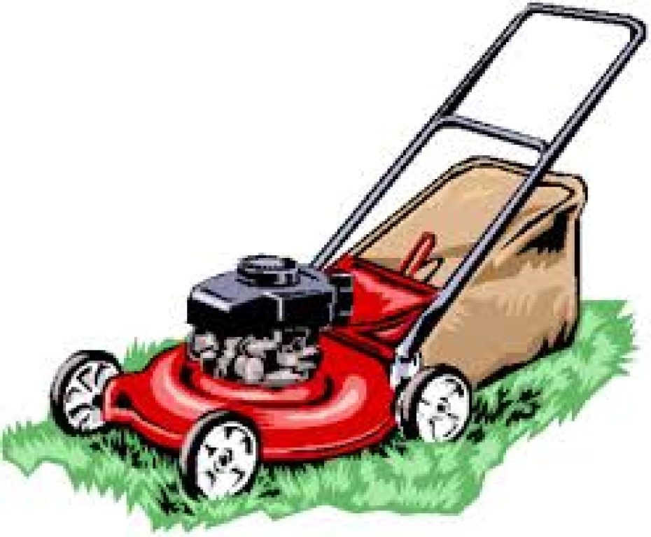 mowing clipart push