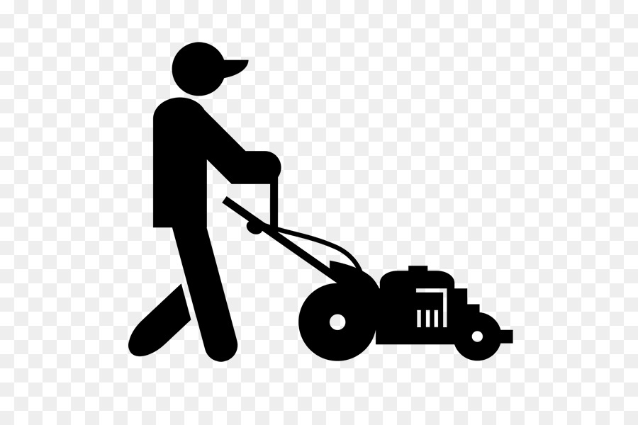 mowing clipart silhouette