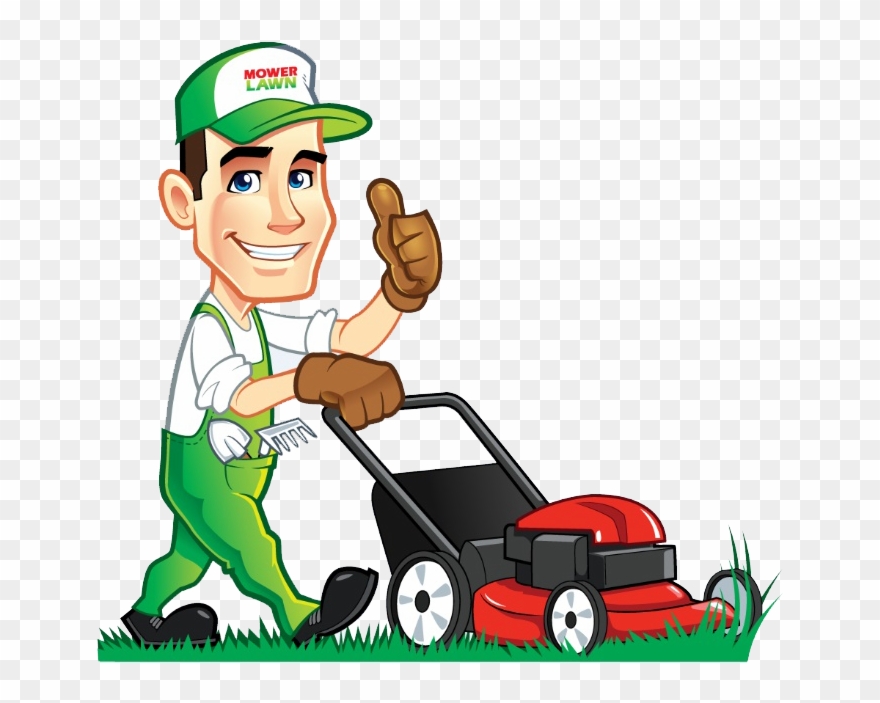 mowing clipart stock