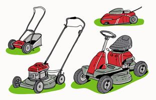 mowing clipart vector