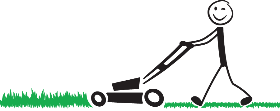 mowing clipart yard cleaning