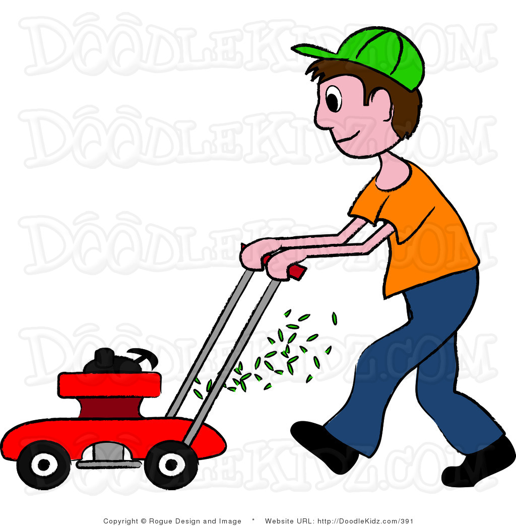 mowing clipart yard maintenance