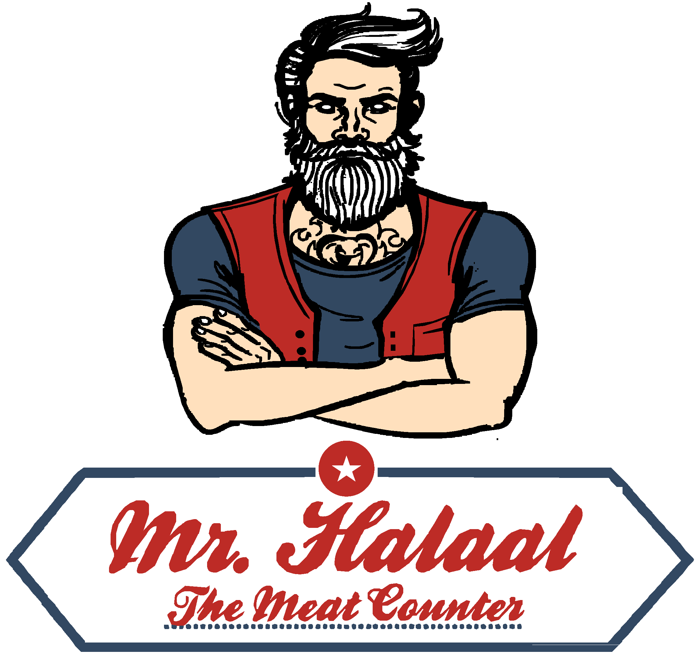 Home halaal the meat. Mr clipart male model