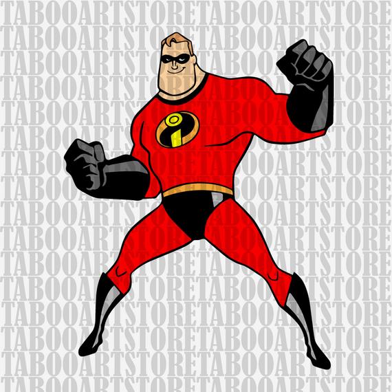 Stencil the incredibles svg. Mr clipart mr incredible