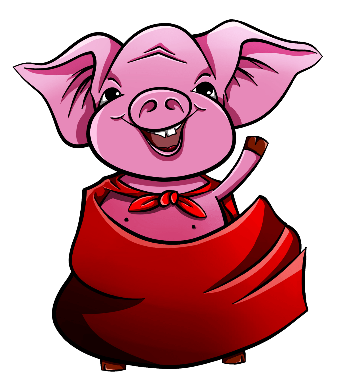mud clipart pig in wig