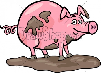 mud clipart swine