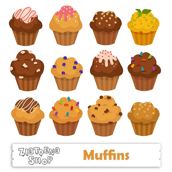 Muffin cupcake svg digital. Muffins clipart