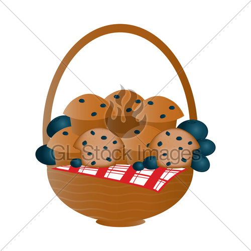 muffin clipart basket muffin