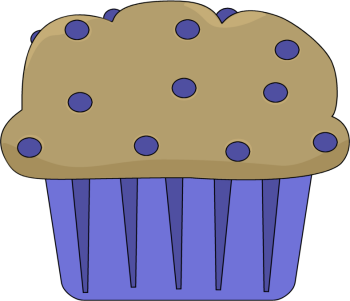 muffin clipart blue muffin