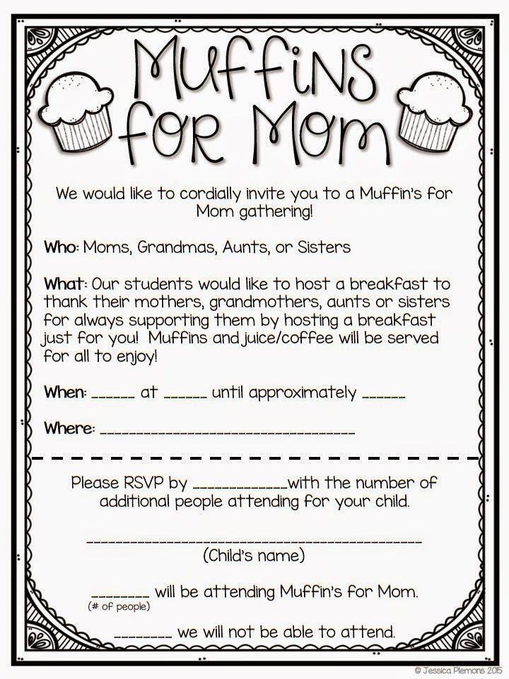 muffin clipart mom flyer