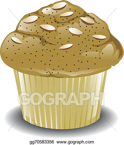 muffins clipart poppy seed