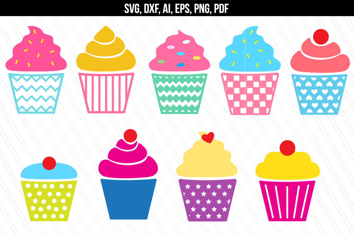 Cupcake bakery dessert by. Muffin clipart svg