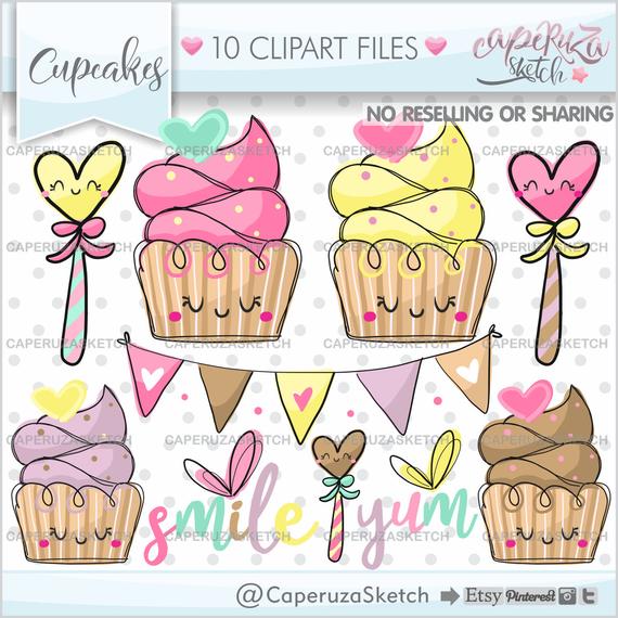 Muffin clipart sweet. Cupcake graphics commercial 