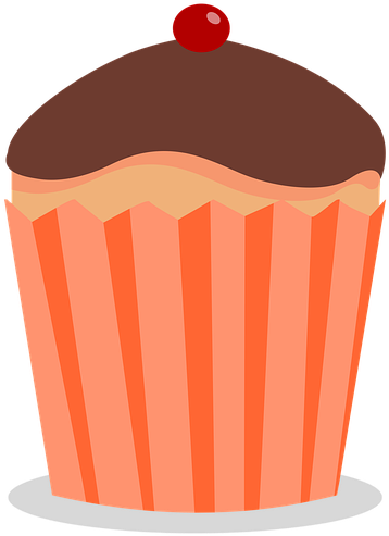 Muffin colored cupcake download. Muffins clipart 5 orange