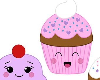 Free clip art library. Muffins clipart cute