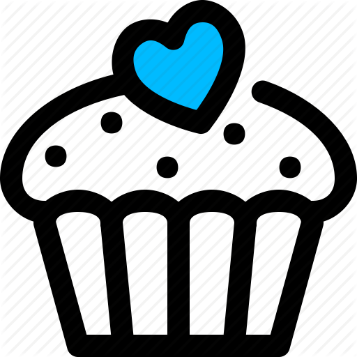 muffins clipart heart