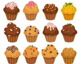 Cupcake etsy . Muffins clipart sweet