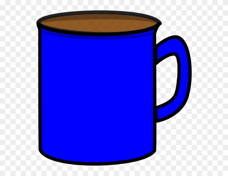 mug clipart blue mug