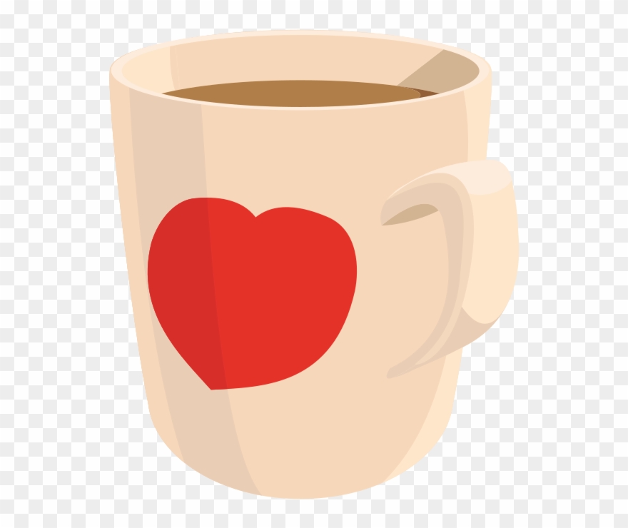 mug clipart heart