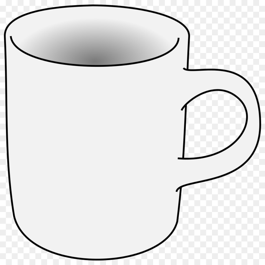 Cup of coffee circle. Mug clipart line art