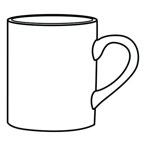 Mug clipart line drawing. Coffee cup at getdrawings