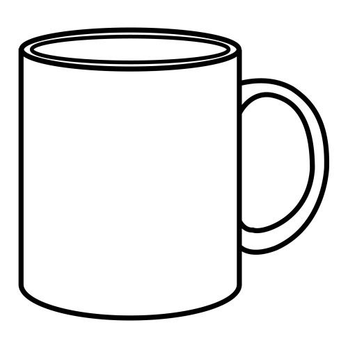 Coffee cup at getdrawings. Mug clipart line drawing