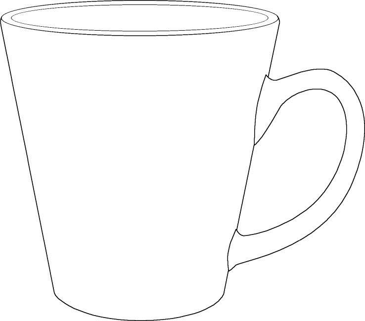 mug clipart line drawing