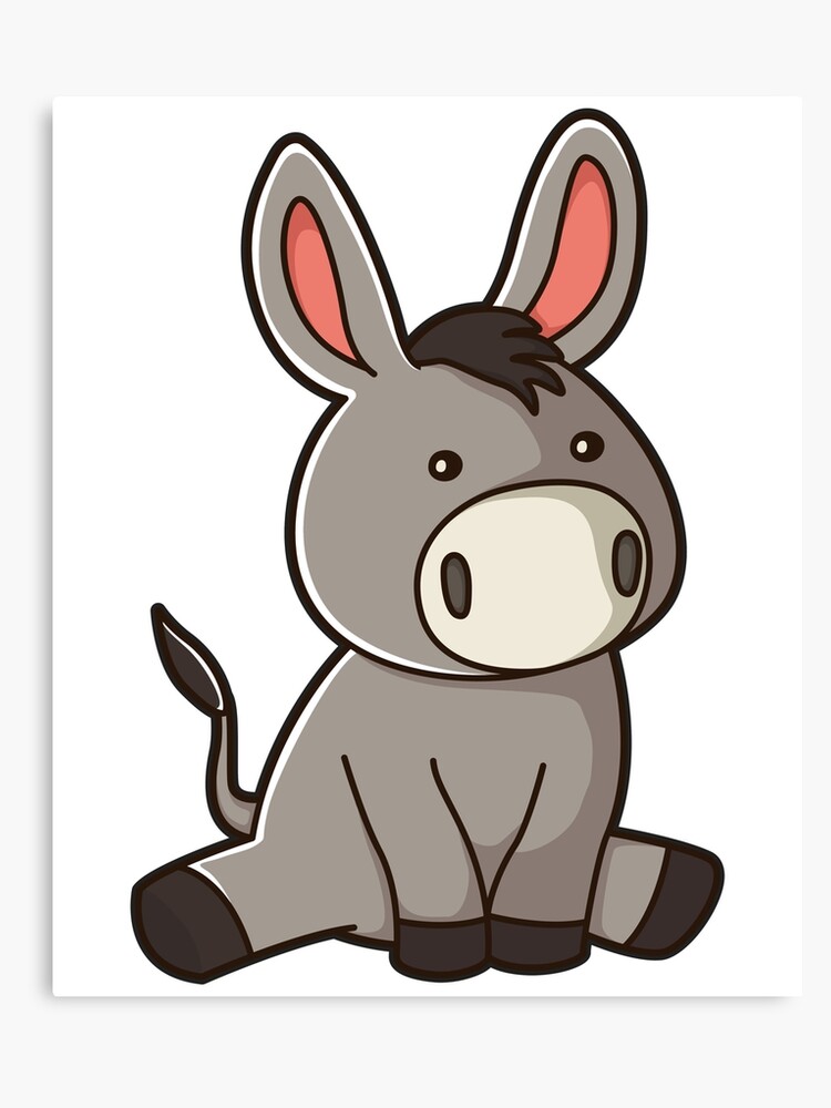 Mule clipart baby donkey. Cute toddler cartoon gift
