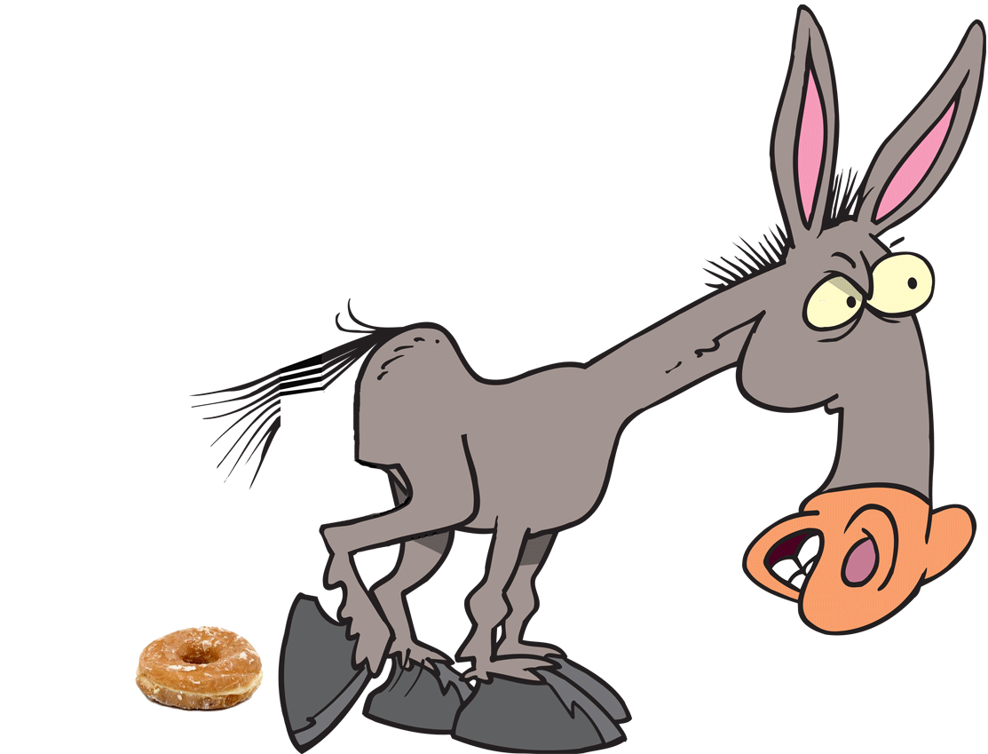 mule clipart donkey kick