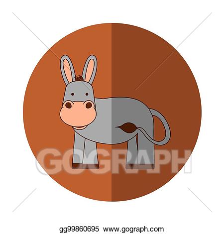 Mule clipart manger. Clip art vector cute