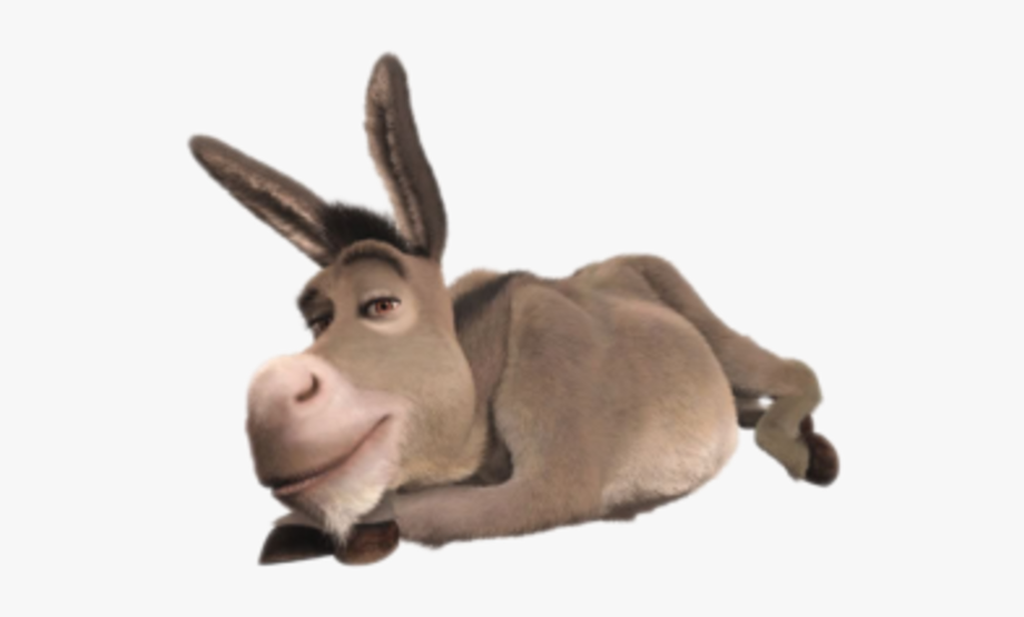 Dunkey from laying down. Mule clipart shrek donkey