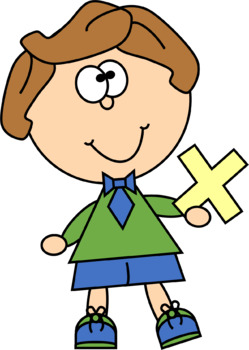 Kids with sign clip. Multiplication clipart