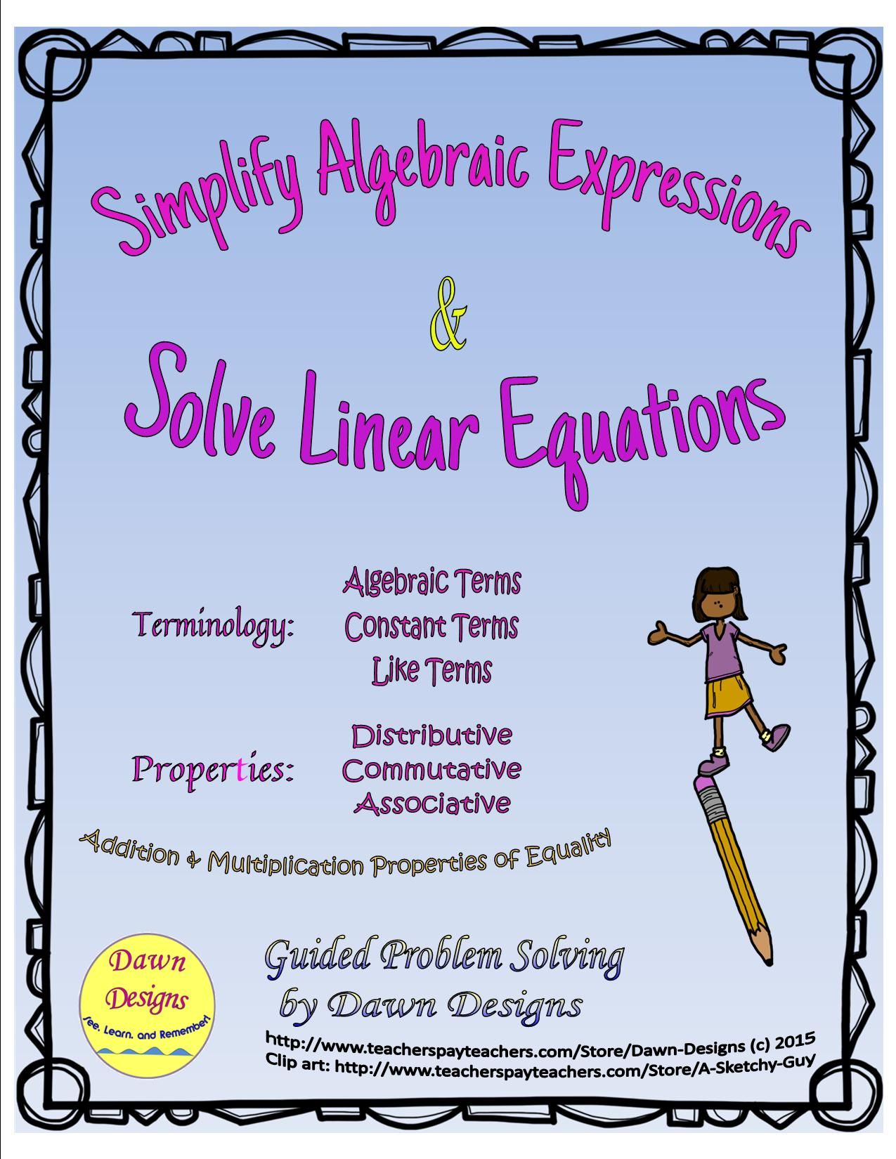 multiplication clipart algebraic equation
