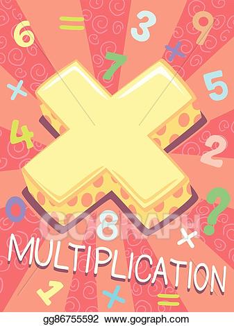 Multiplication clipart design math. Clip art vector symbol