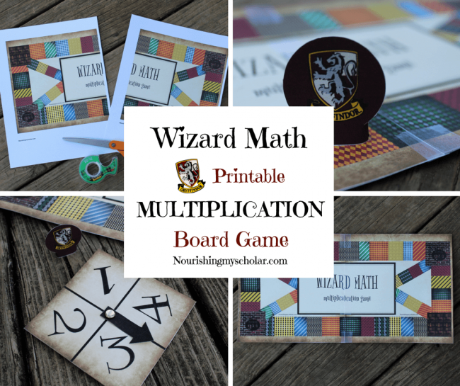 Printable board game nourishing. Multiplication clipart math wizard