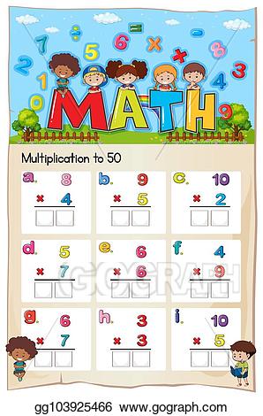 multiplication clipart math work