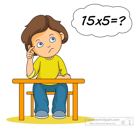 multiplication clipart thinking