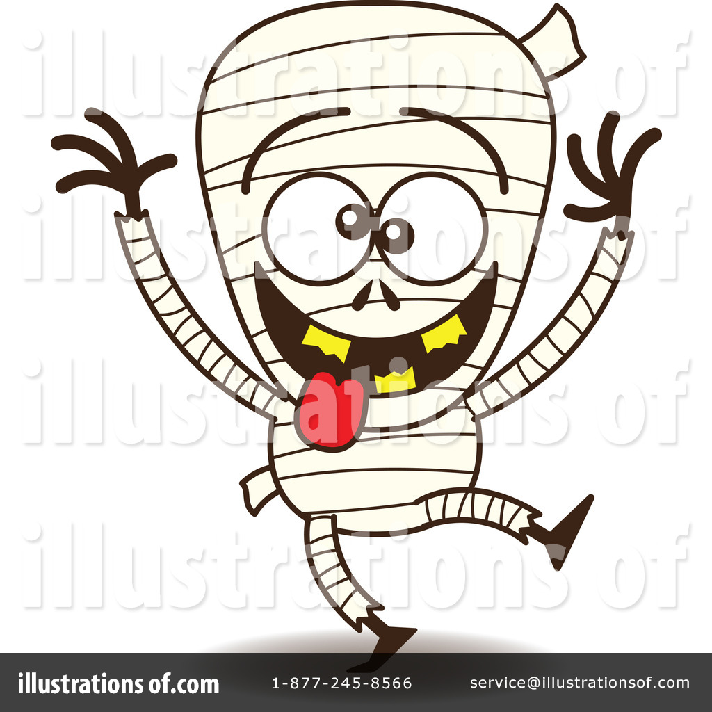 Illustration by zooco . Mummy clipart silly