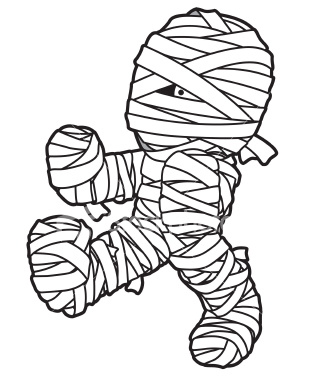 mummy clipart sketch