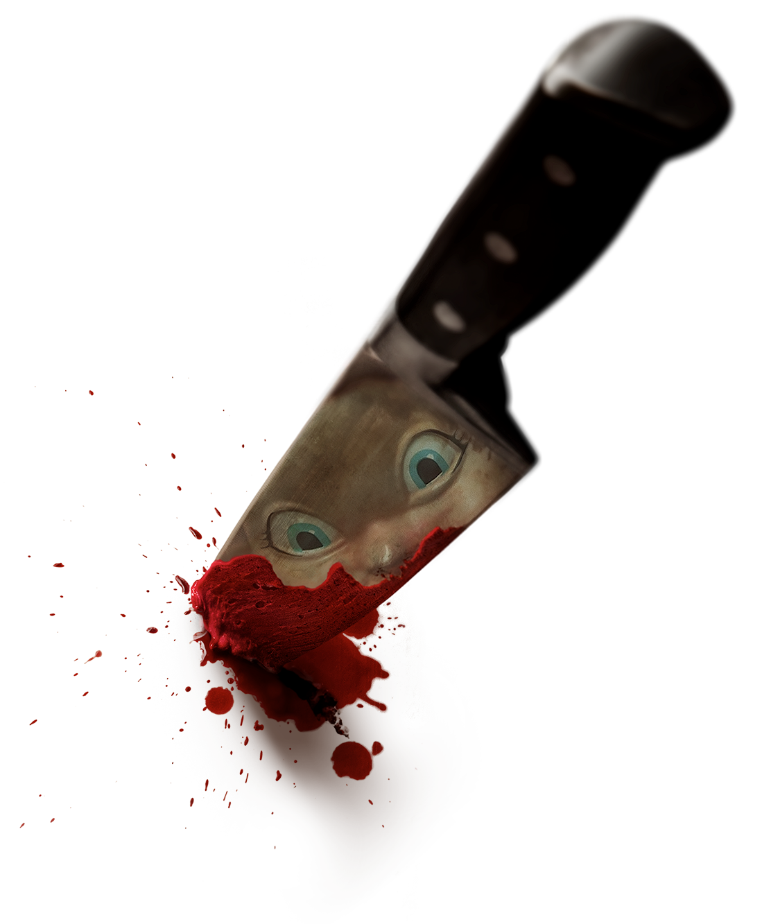 murder clipart black knife