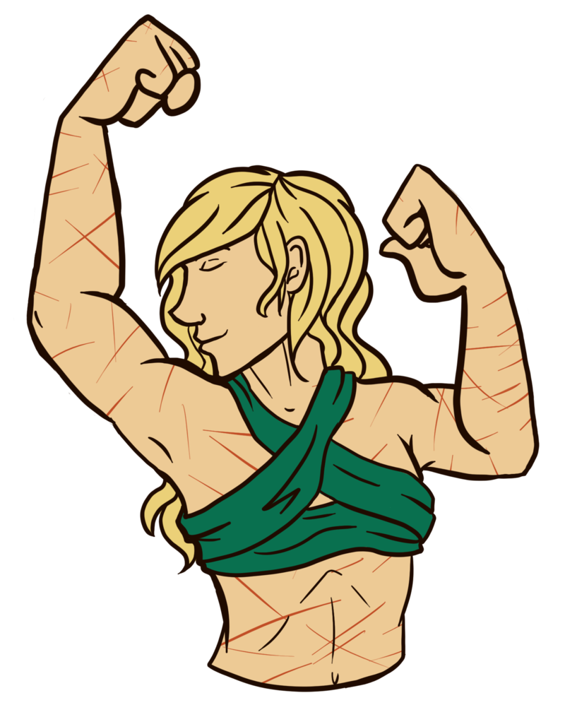 muscle clipart buff arm