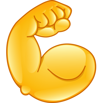 muscle clipart emoticon