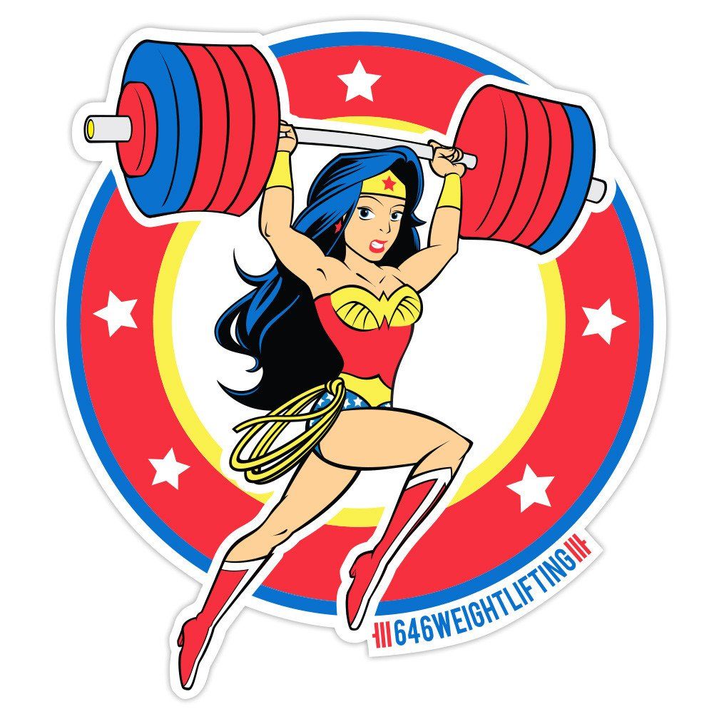 muscle clipart female weightlifter