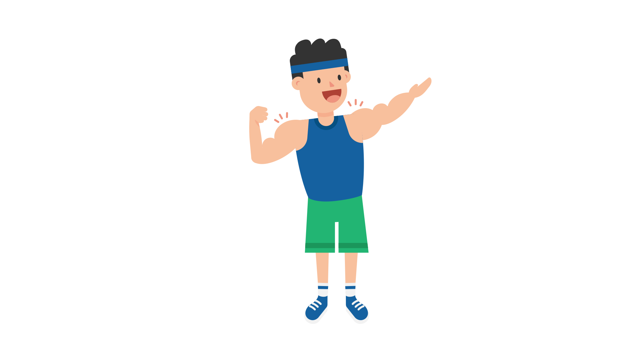 muscle clipart fit man
