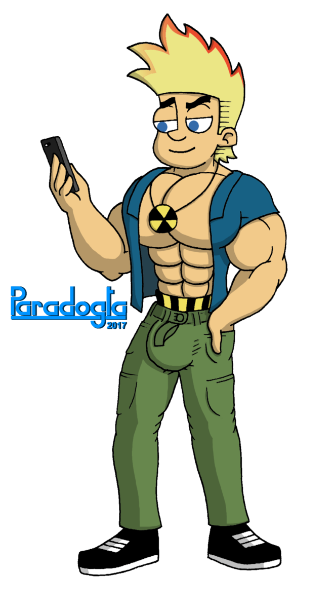 Muscle teen by paradogta. Whip clipart johnny test
