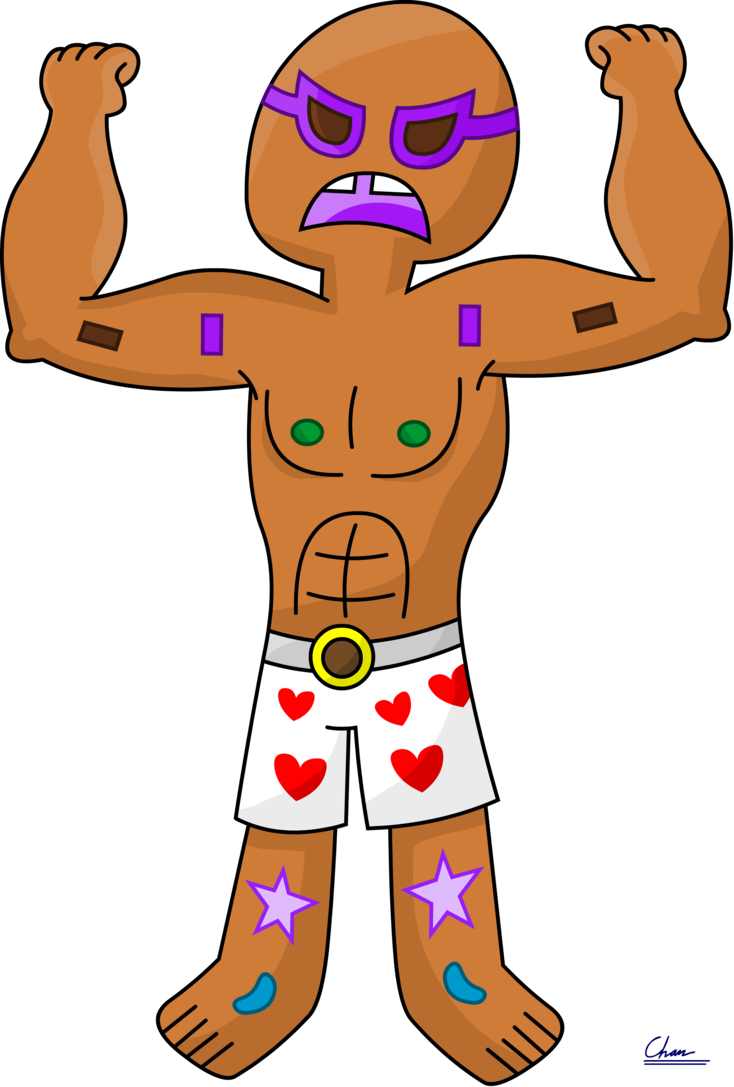 Macho gingerbread by digbio. Muscles clipart masculine
